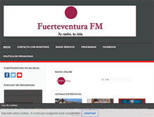 Tablet Screenshot of fuerteventurafm.com